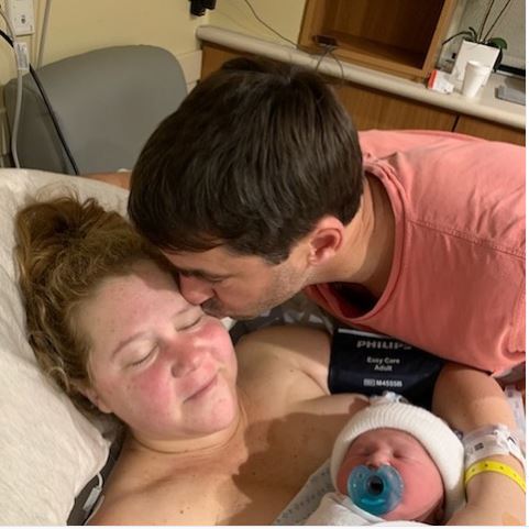 Amy Schumer with her family