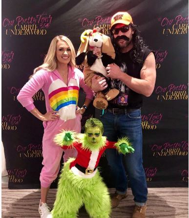 Mike Fisher with his family