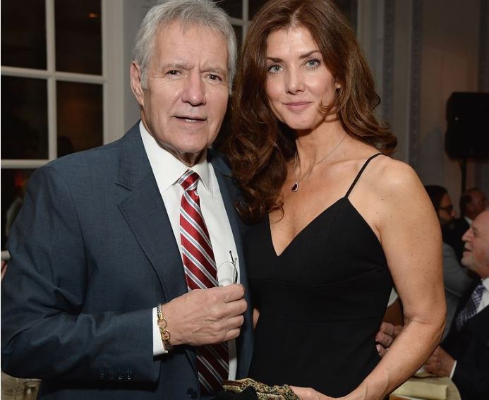 Alex Trebek with his wife