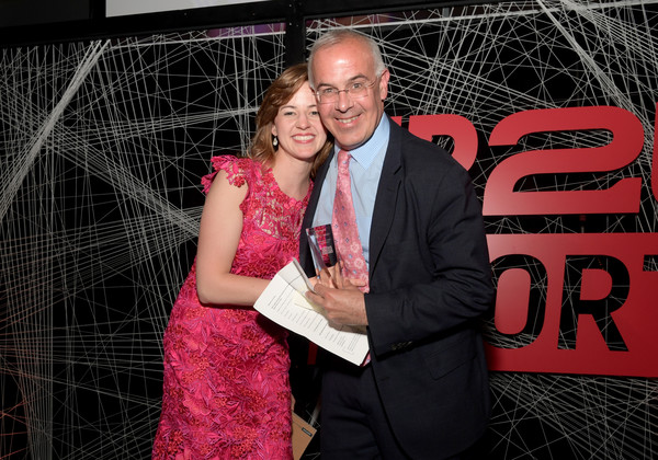 David Brooks With Wife