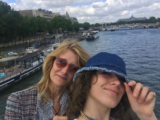 Laura Dern with her daughter