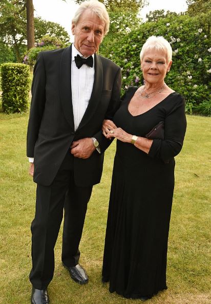 Judi Dench and her boyfriend David Mills.