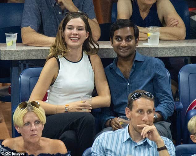 aziz-ansari-serena-us-open-tennis-championship Girlfriend of Aziz Ansari.