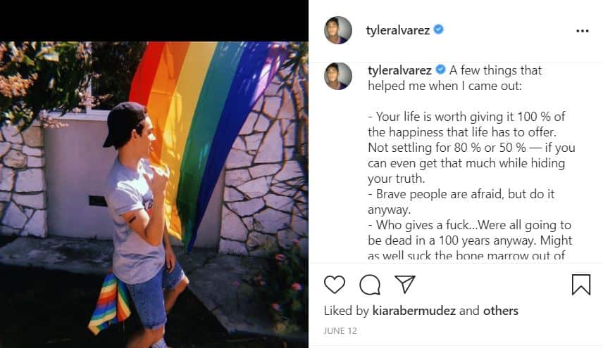 Tyler Alvarez gay.