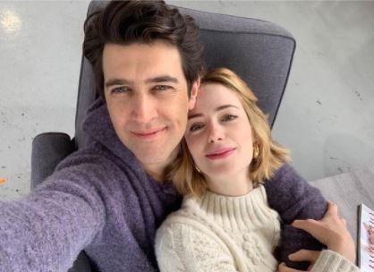 Jaime Ray Newman with her husband.