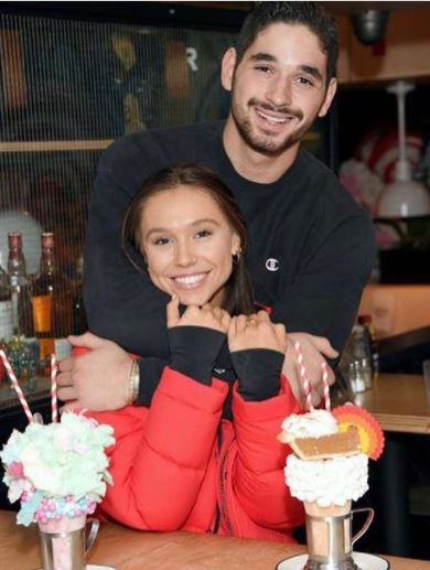 Alan Bersten woth Alexis Ren.
