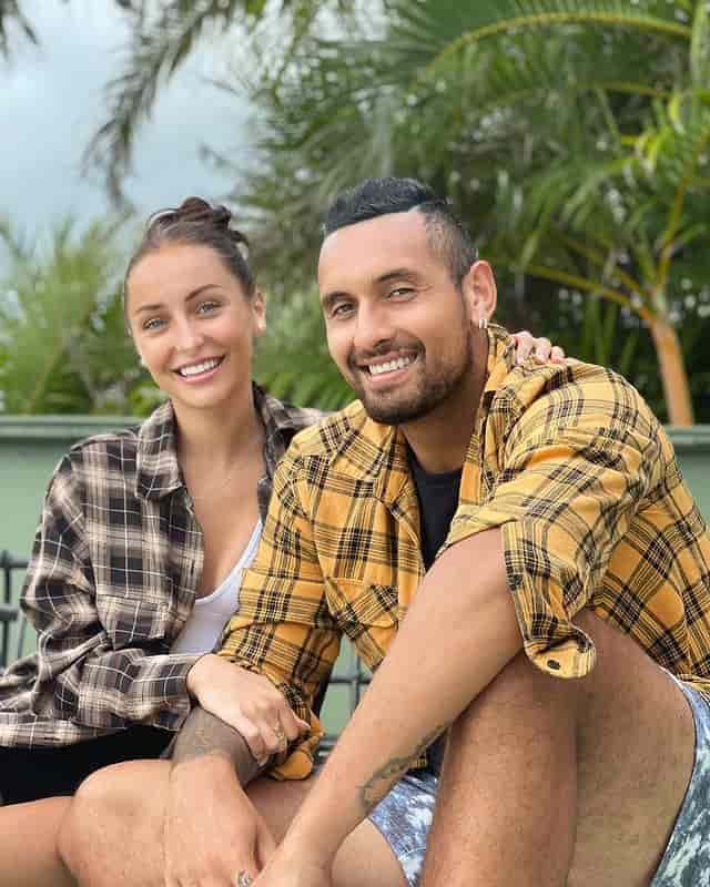 nick-kyrgios-girlfriend Nick Kyrgios and Chiara Passari.