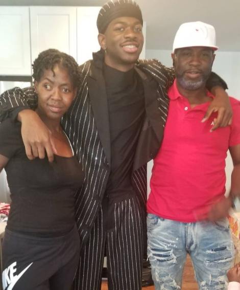 Lil Nas X with his parents Lil Nas X