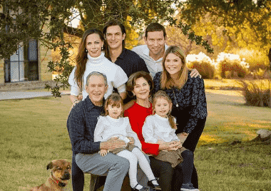 Jenna with her family.