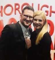 Lucy Durack with her husband Christopher Horsey