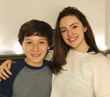 Skylar Gaertner with his friend Danielle Russell.