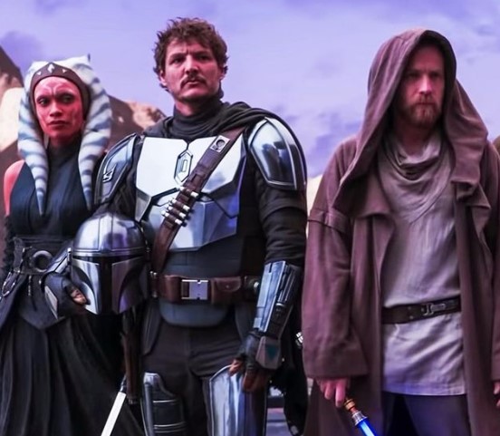 rosario dawson as ahsoka tano with ahsoka cast Rosario Dawson as Ahsoka Tano with Ahsoka Cast