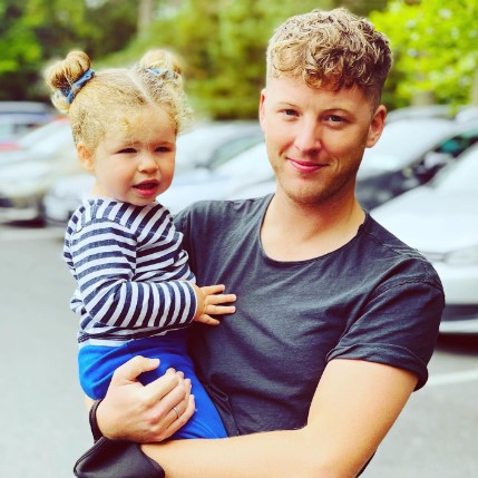 Markus Feehily soon to be husband and daughter.