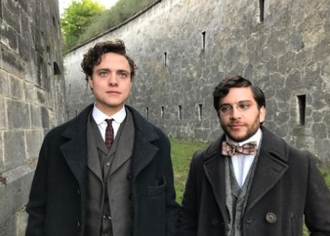 douglas-smith-the-alienist Douglas Smith with his The Alienist co-star.