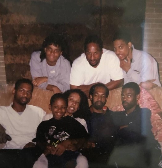 tony-rock-siblings Tony Rock with his parents and some of his siblings.
