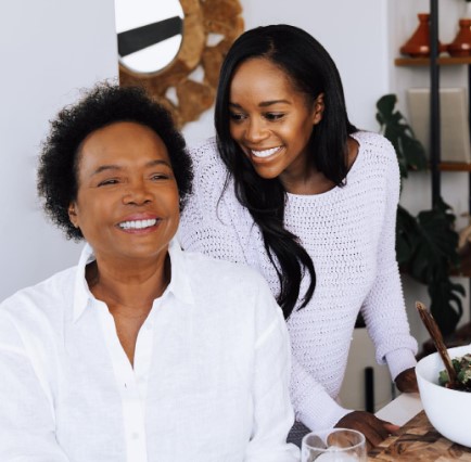 Aja Naomi King Sharing an Image with her mother on Mother