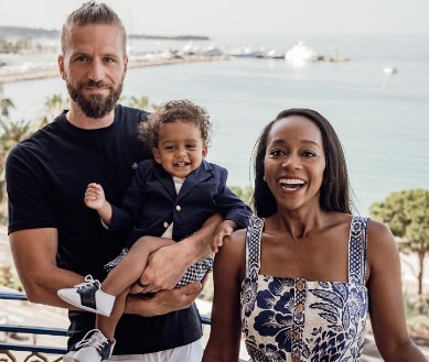 aja-naomi-king-with-her-husband-dan-and-son Aja Naomi King with her baby father Dan and son Kian