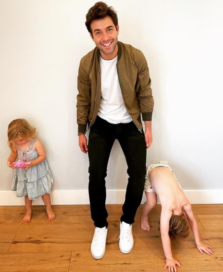james-wolk-kids James Wolk with his children’s
