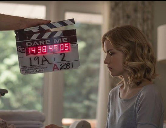 willa-fitzgerald-shotting-the-last-episode-of-dare-me Willa Fitzgerald shooting the season finale of Dare Me