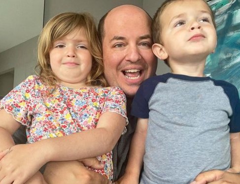 brian-stelter-with-his-kids Brian Stelter with his kids
