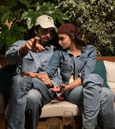 souheila-yacoub-with-antoine Souheila Yacoub with her boyfriend Antoine Lomepal
