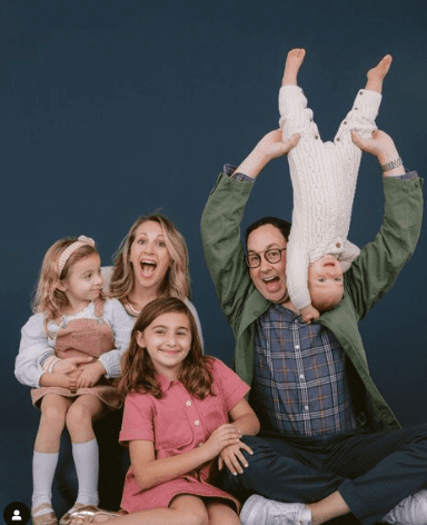 p-j-byrne-family P.J Byrne with his wife and three children