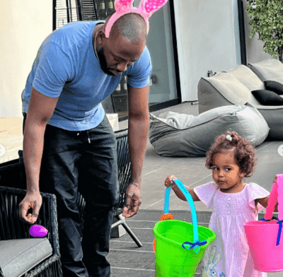 Lamorne Morris with his daughter
