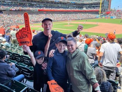 Ryan Fitzgerald with his family