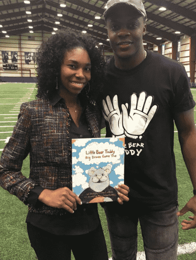 Teddy Bridgewater with his girlfriend Erika promoting her book