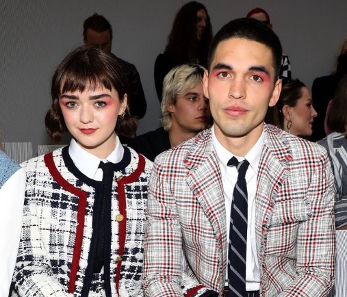 Maisie Williams with her boyfriend Reuben