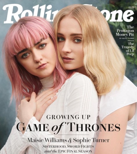 Maisie Williams with her Game of Thrones co-star and best friend Sophie Turner