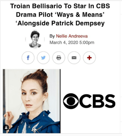 Troian Bellisario is featured in movie Ways and Means alongside Patrick Dempsey