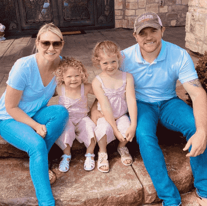 justin-marks-family Justin Marks with his wife Erin Peppers and two daughters