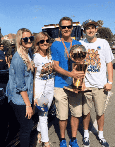 steve-kerr-family Steve Kerr with his wife and children