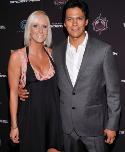 chaske-spencer-with-his-exgirlfr Chaske Spencer with his ex girlfriend Emilee Wegmer