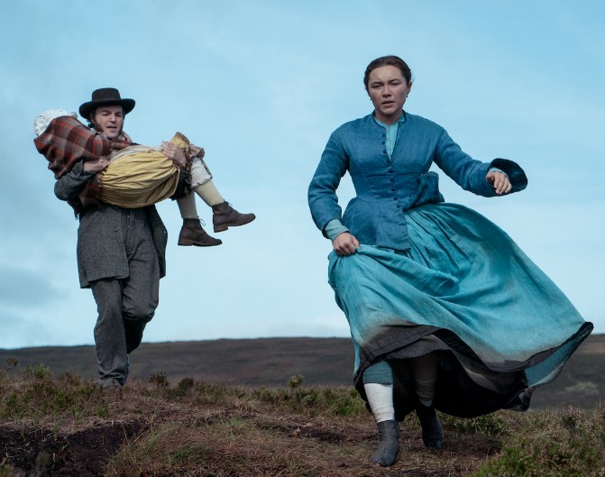 tom-burke-as-lord-cassidy-on-the-wonder-show Tom Burke as Lord Cassidy on the show The Wonder alongside Florence Pugh