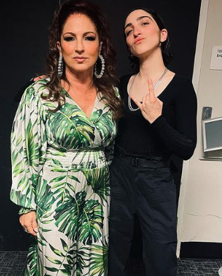 Emily Estefan with her mother