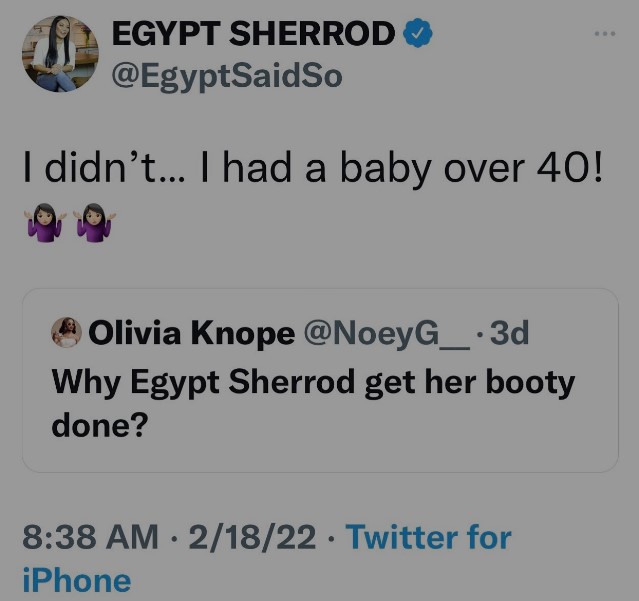 egypt-sherrod-replies-on-body-shamming Egypt Sherrod replies on body shaming