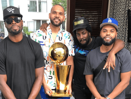 jared-dudley-with-nba-championship-trophy-and-friends Jared Dudley with NBA Championship trophy and friends