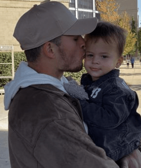 joe-schobert-with-his-son Joe Schobert with his son