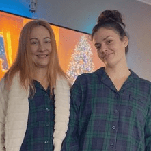Tatiana Zappardino with her mother  