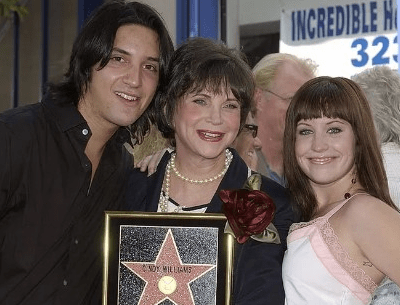 Cindy Williams with her children