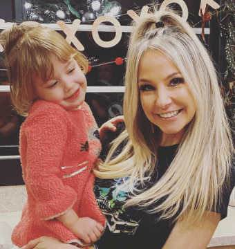 Natalie Bomke with her daughter