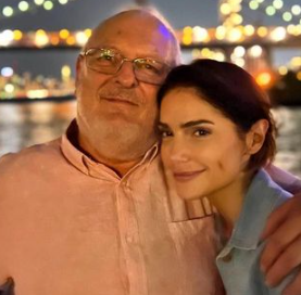 Janet Montgomery with her dad