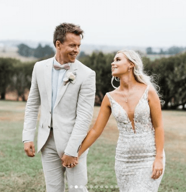 Todd Lasance with his wife