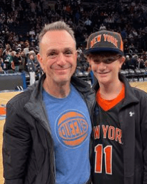 hank-azaria-with-his-son Hank Azaria with his son