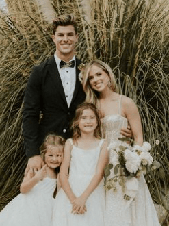 Kelianne Stankus with her husband and stepdaughters