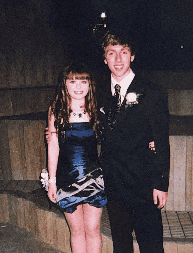 Suzanna Son with one of her prom partner