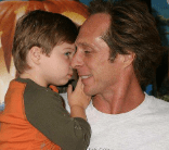 William Fichtner, with his son