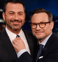 Christian Slater at Jimmy Kimmel Live show